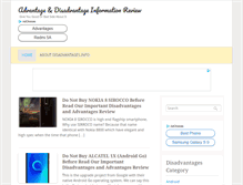 Tablet Screenshot of disadvantages.info